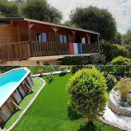 Le Chalet De La Pierreraie Cote D'Azur Piscine Terrasse Et Vue Mer Drap المظهر الخارجي الصورة